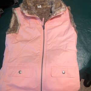 GAP 100% Cotton Vest with Imitation Fur Inside